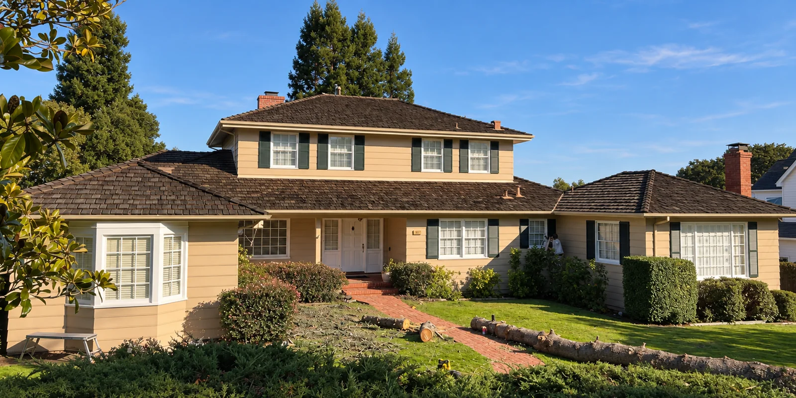 : “Full exterior paint job. Painting is my specialty!”